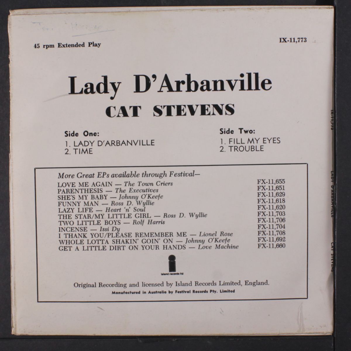 lady d' arbanville + 3 by CAT STEVENS