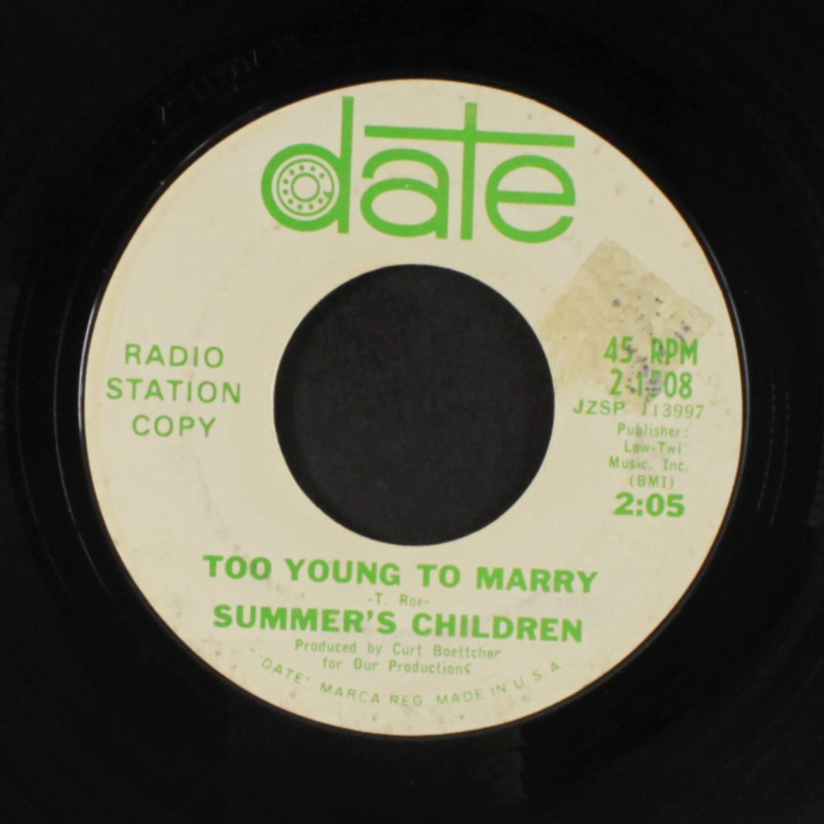 milk and honey / too young to marry by SUMMER'S CHILDREN