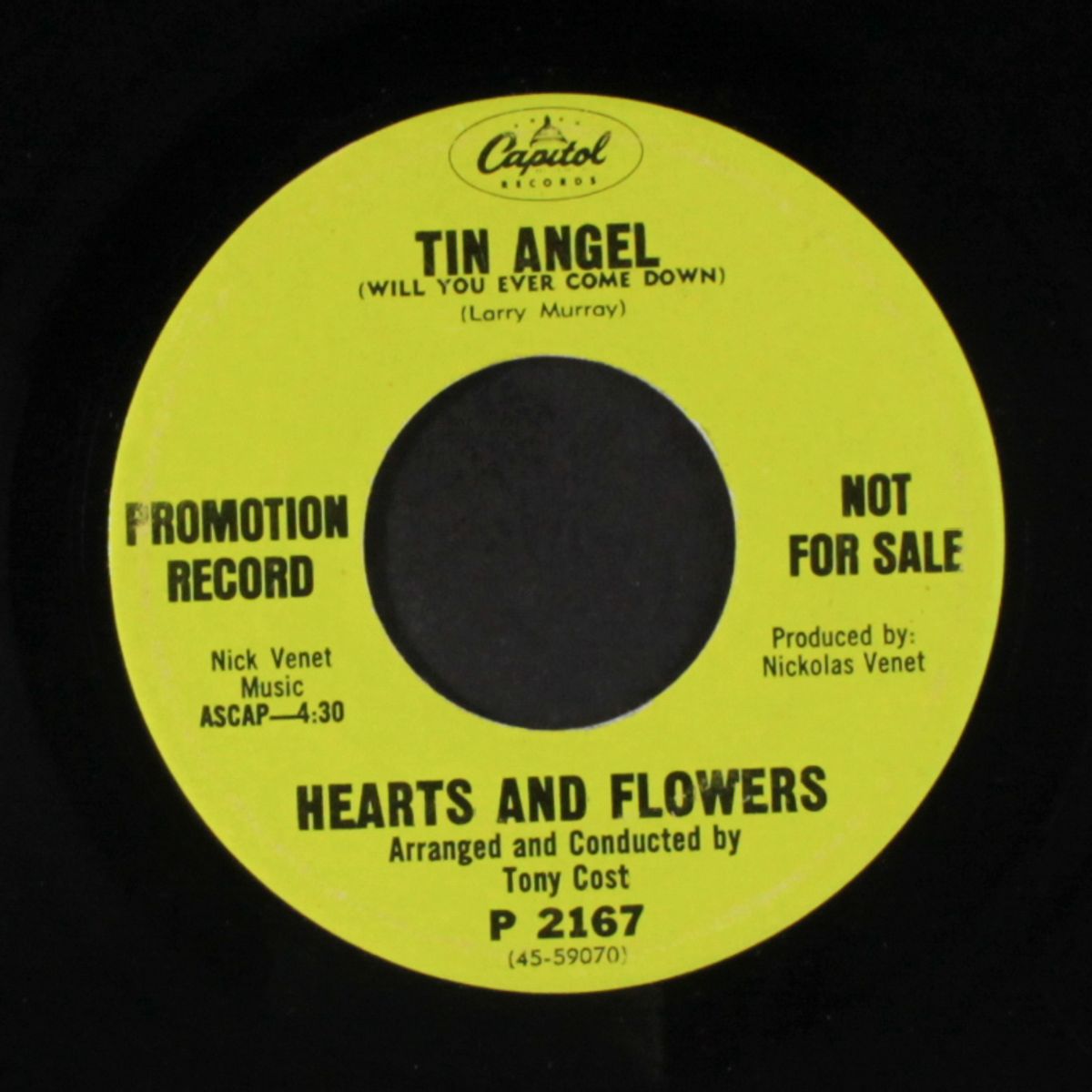 tin angel (will you ever come down / she sang hymns...) by HEARTS & FLOWERS