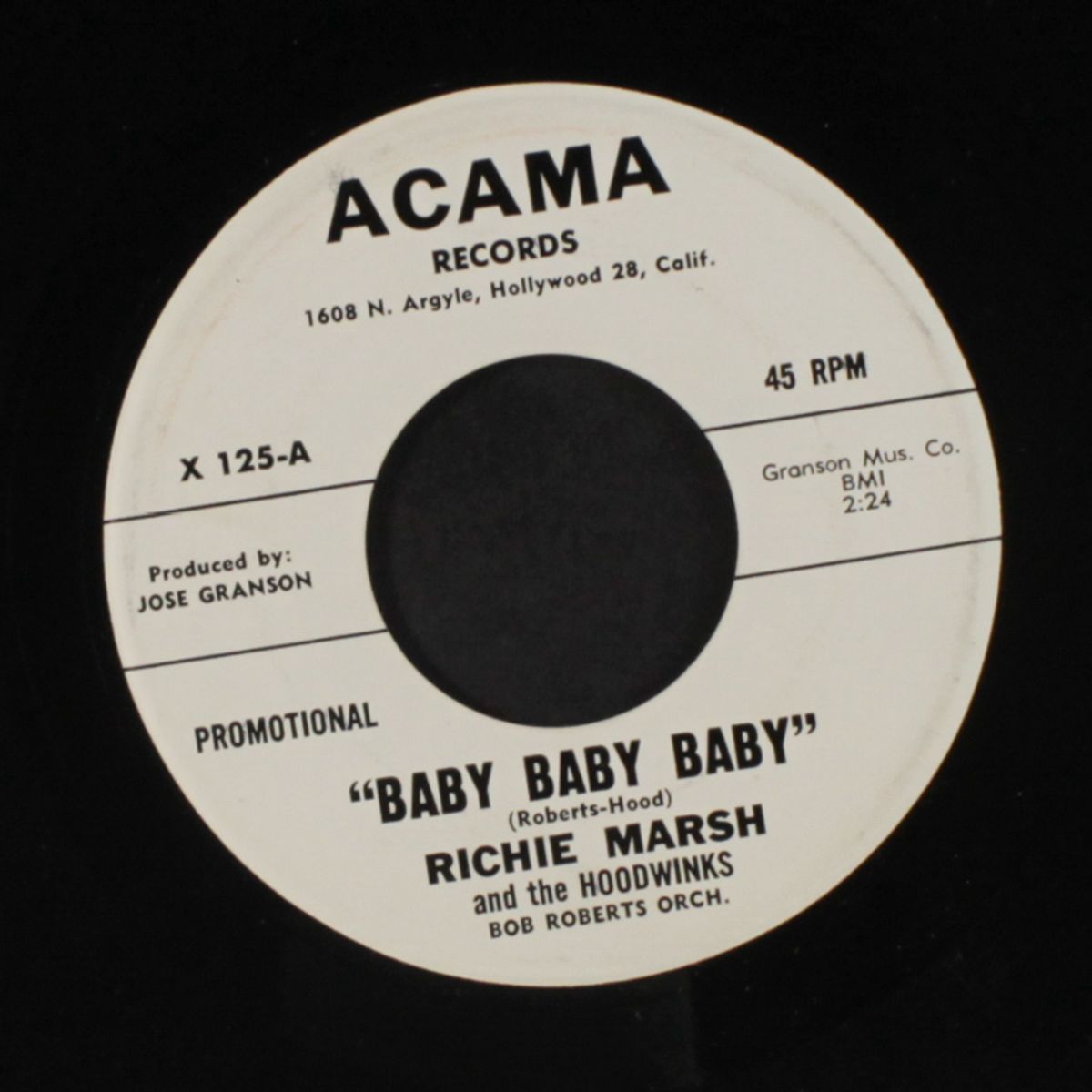 baby baby baby / half angel by RICHIE MARSH & HOODWINKS