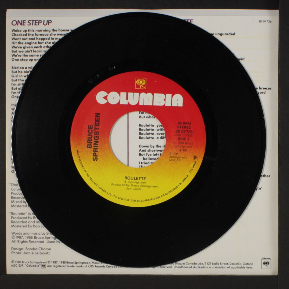 one step up / roulette by BRUCE SPRINGSTEEN