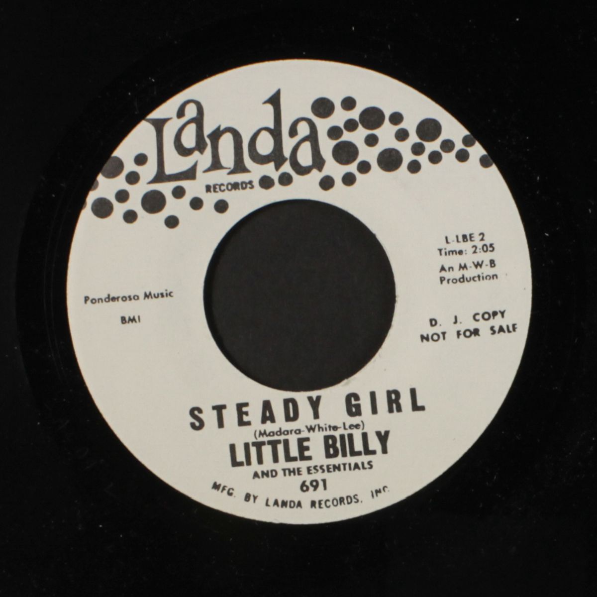steady girl / the dance is over by LITTLE BILLY & ESSENTIALS