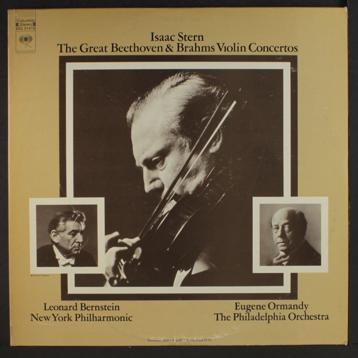 the great beethoven & brahms violin concertos by ISAAC STERN