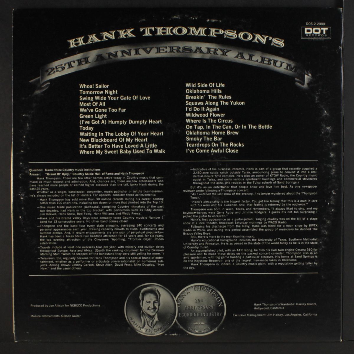 25th anniversary album by HANK THOMPSON