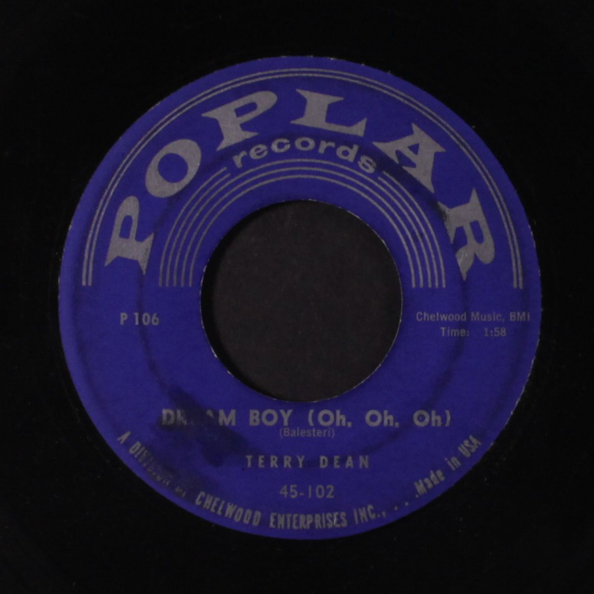 it's just your kiss / dream boy by TERRY DEAN
