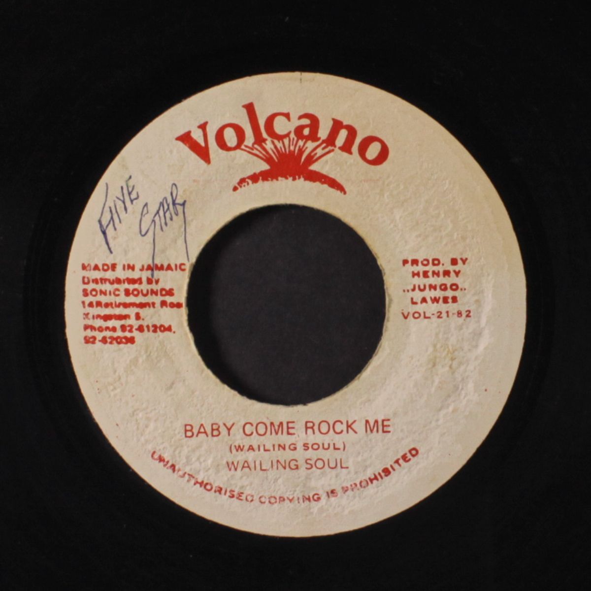 baby come rock / version by WAILING SOUL