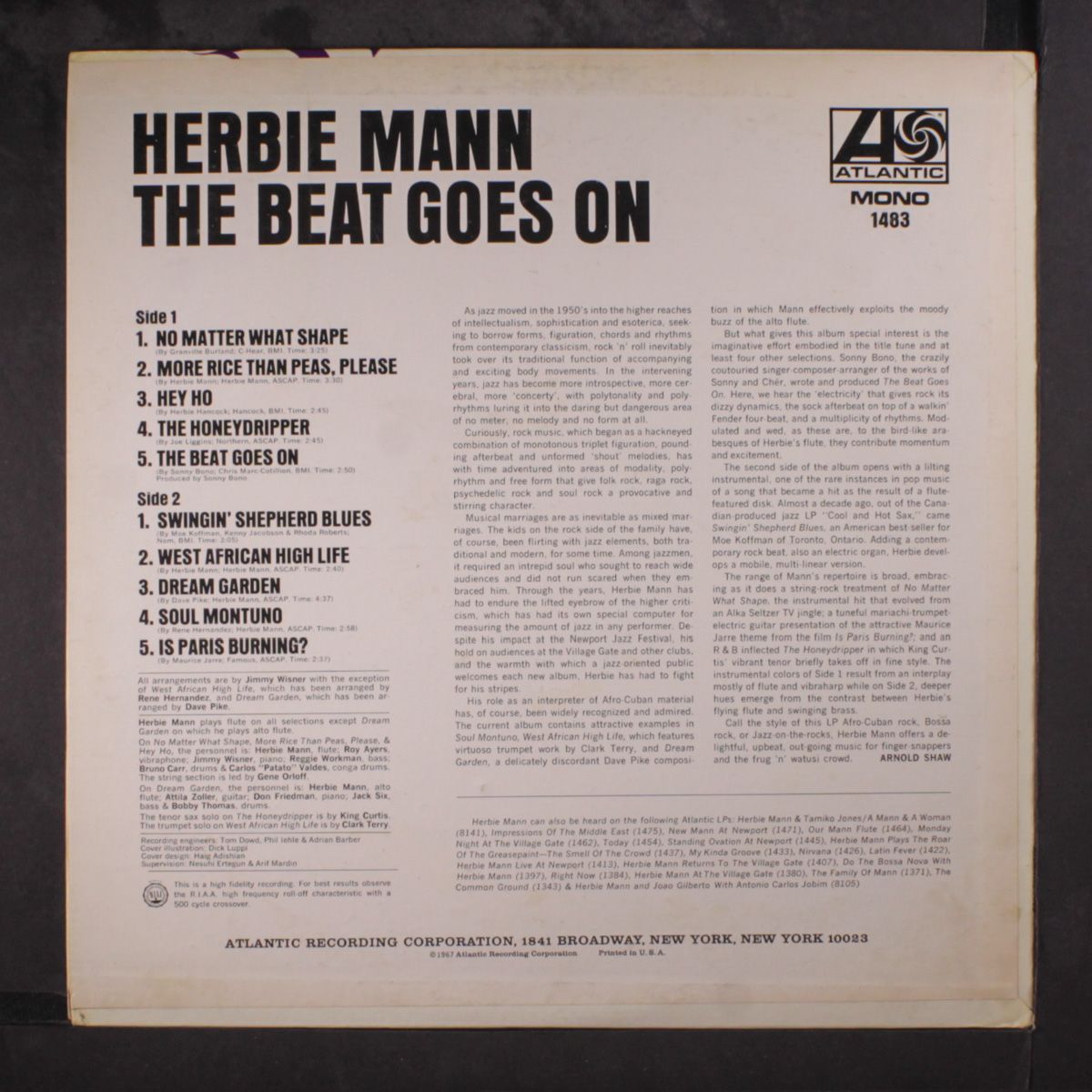 the beat goes on by HERBIE MANN