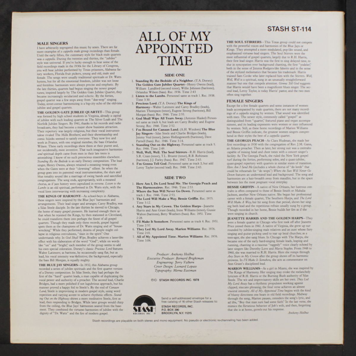all of my appointed time by VARIOUS