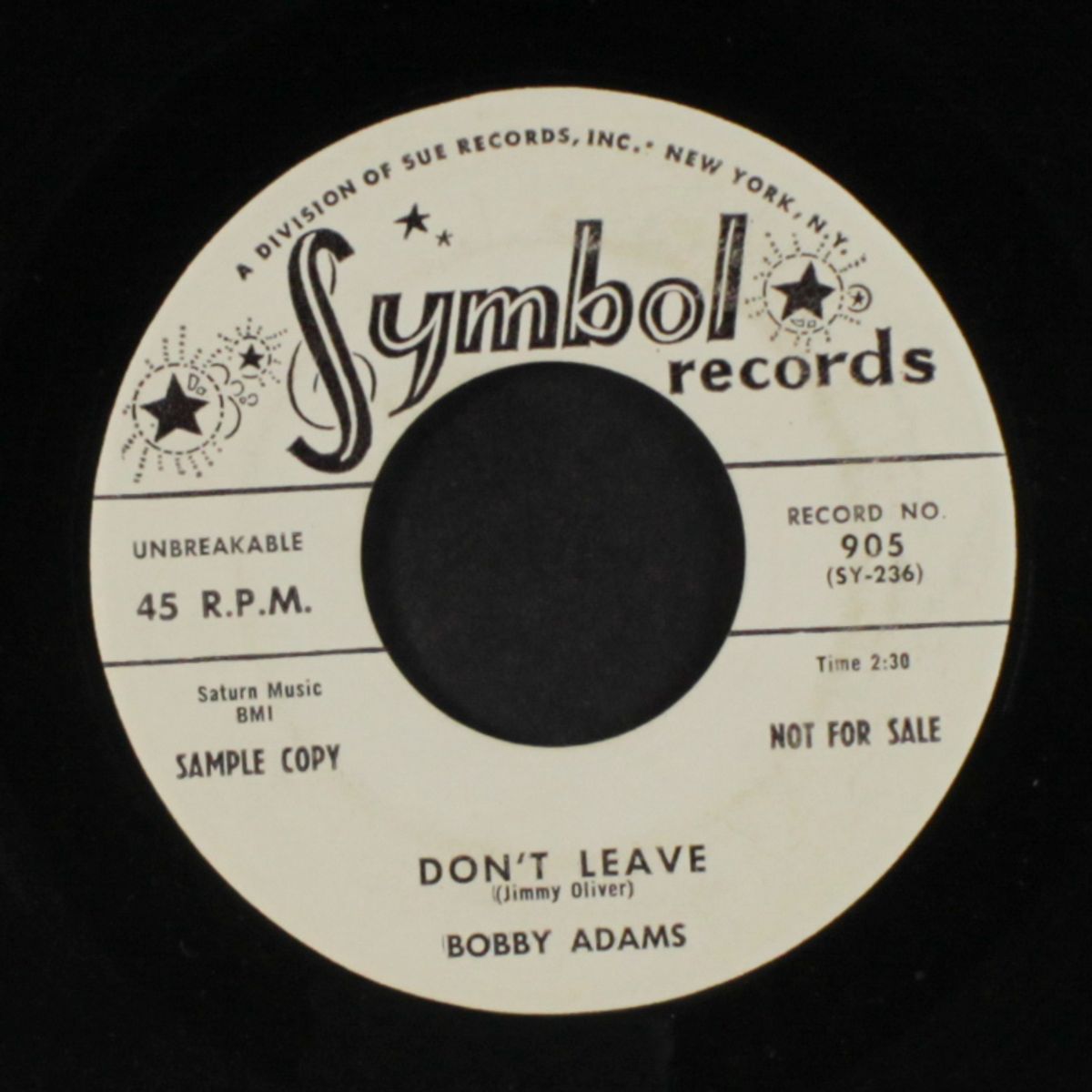 don't leave / it doesn't matter by BOBBY ADAMS