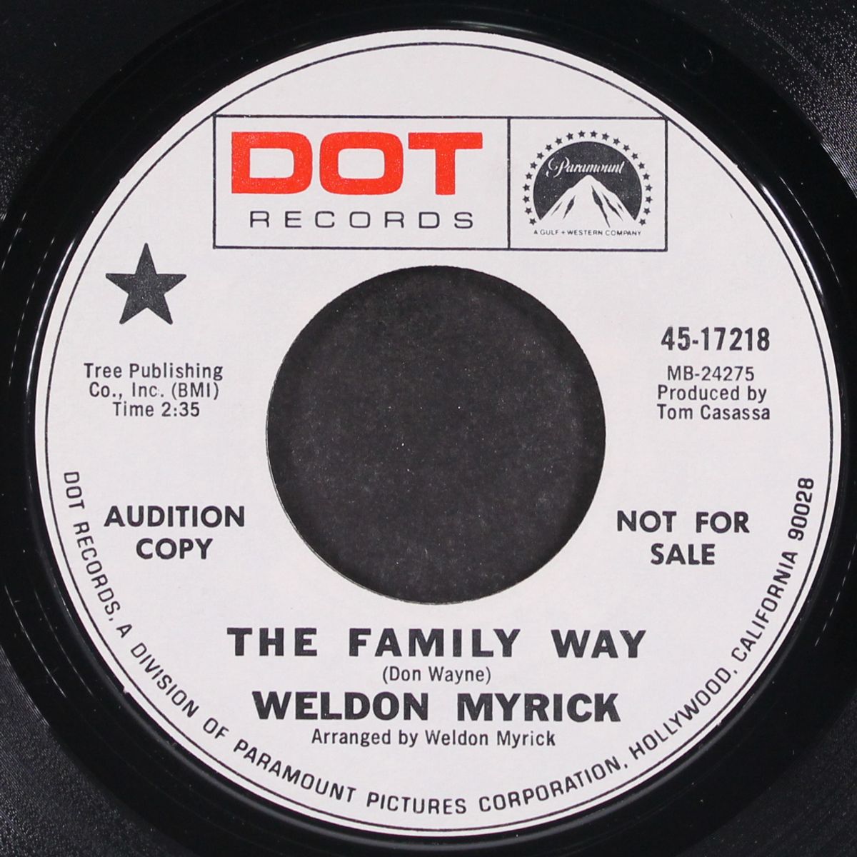 don't make me go home / the family way by WELDON MYRICK