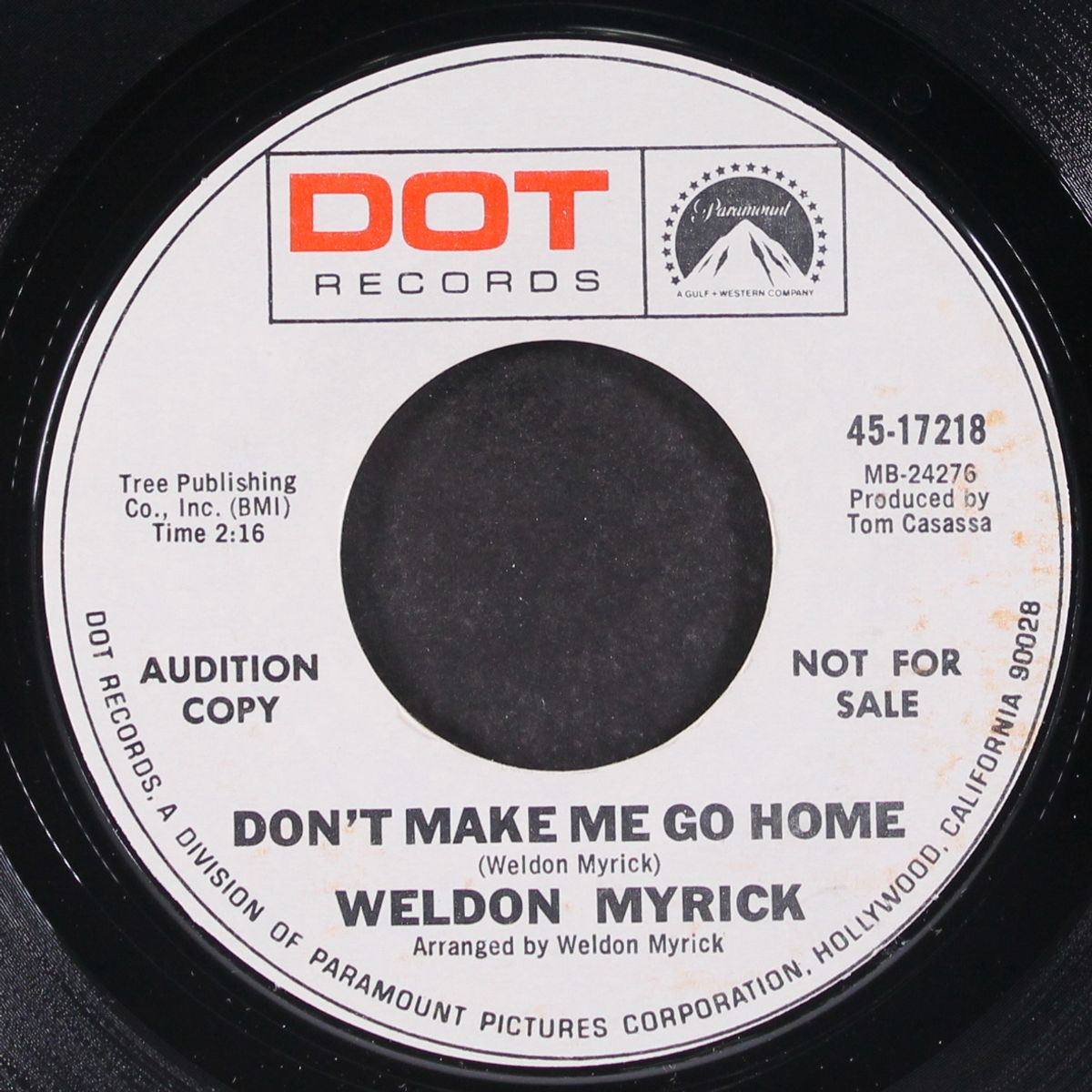 don't make me go home / the family way by WELDON MYRICK
