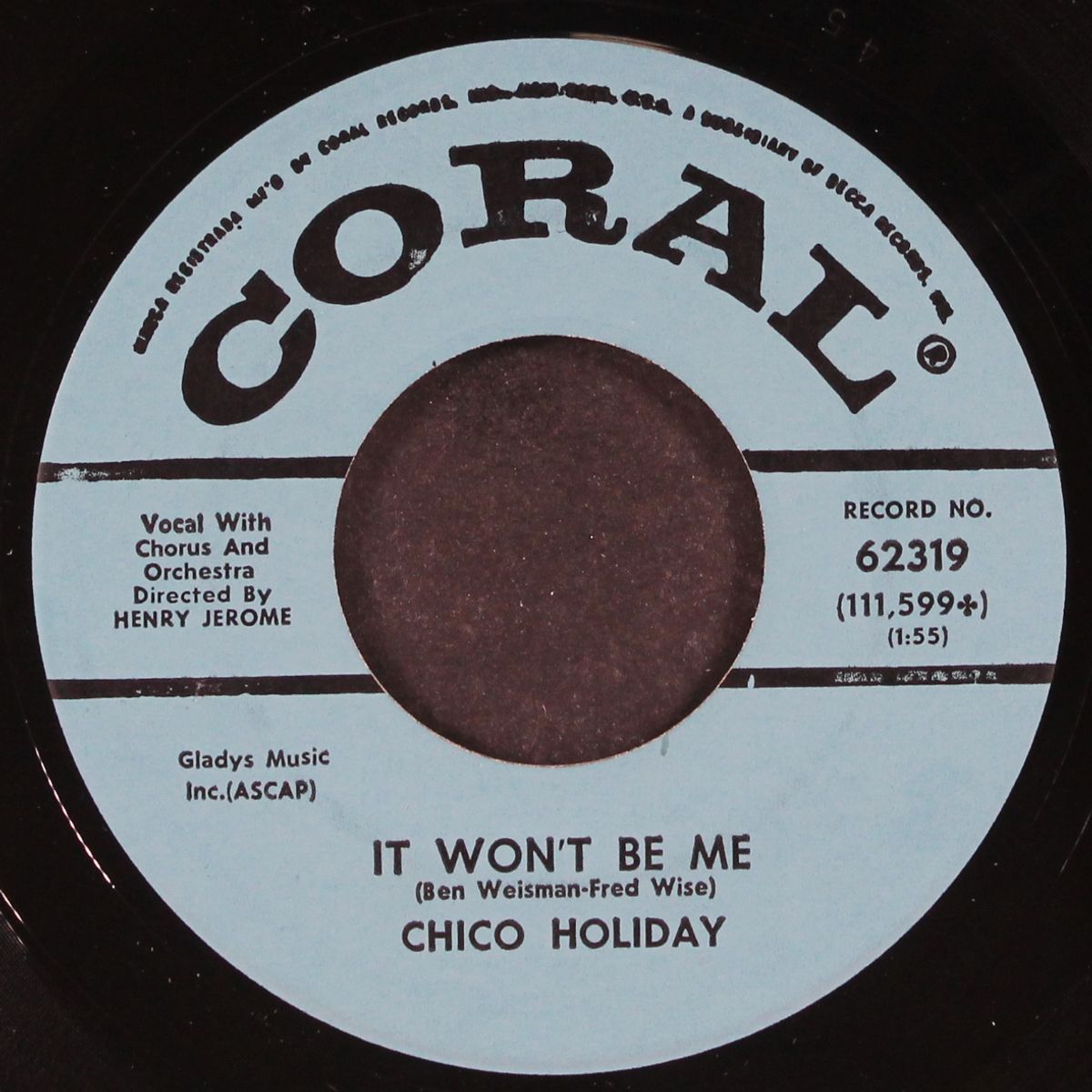 blue tattoo / it won't be me by CHICO HOLIDAY