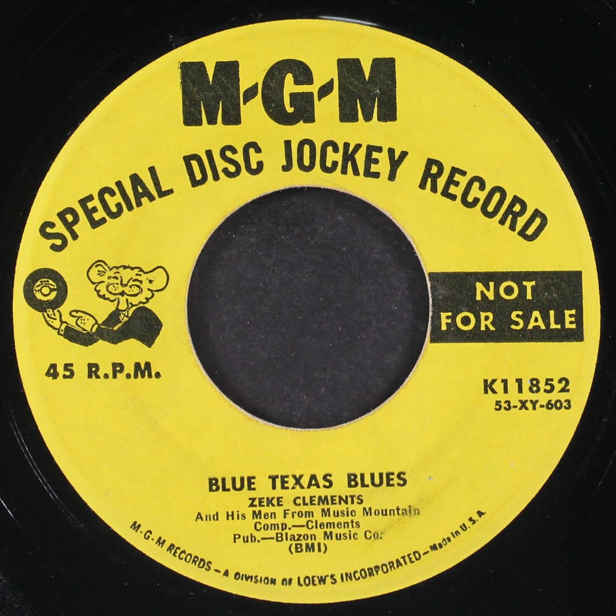 blue texas blues / baby what'cha doin' to-nite by ZEKE CLEMENTS