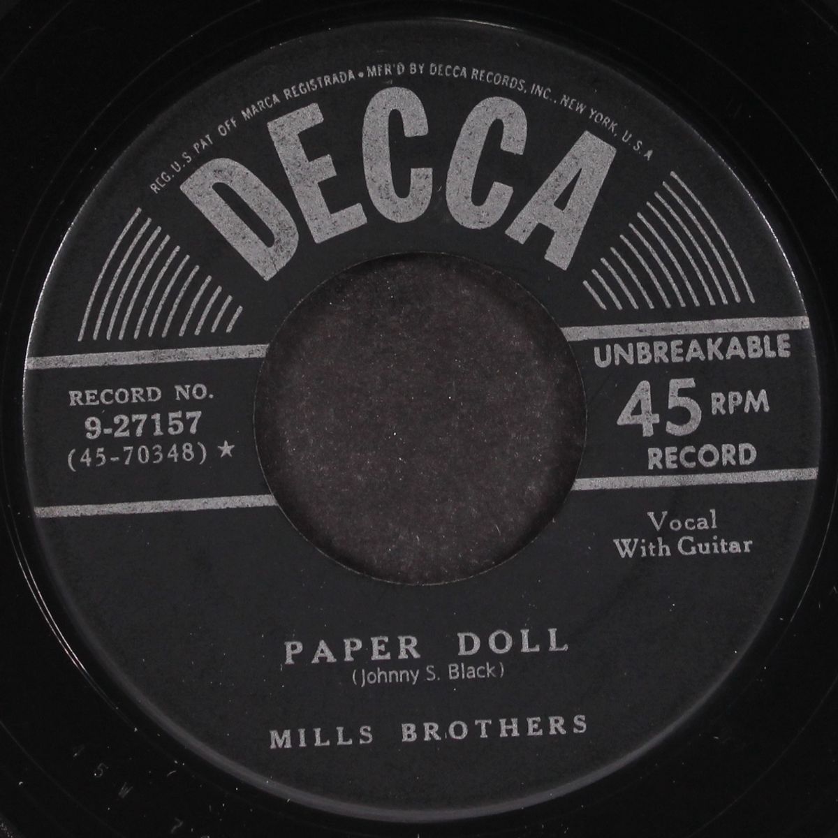 paper doll / i'll be around by MILLS BROTHERS