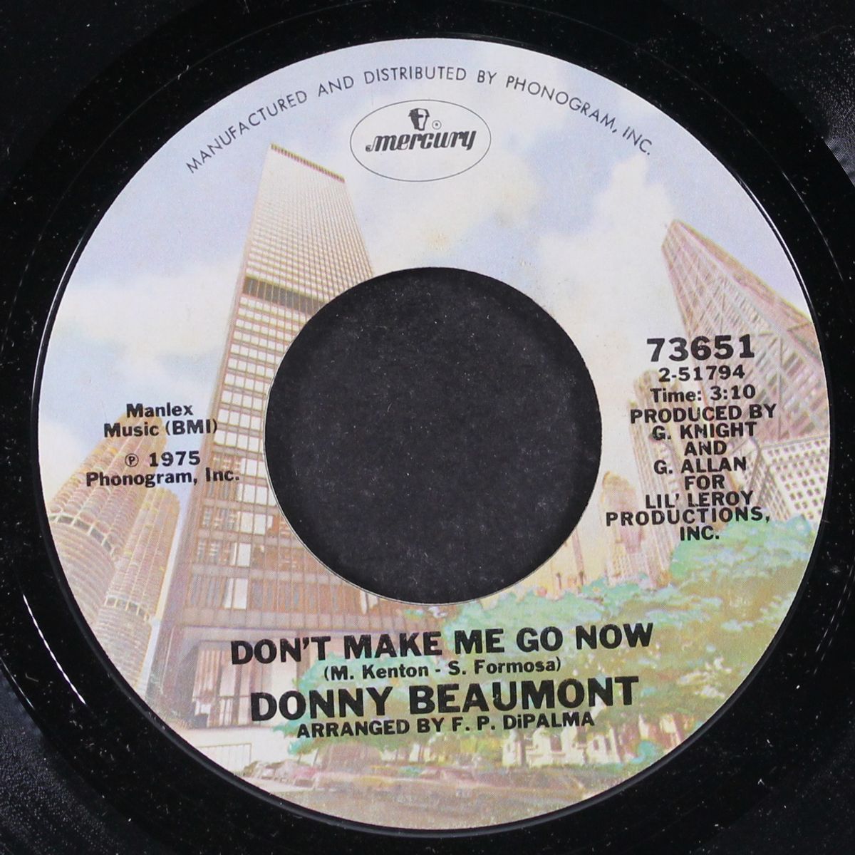 look but don't touch / don't make me go now by DONNY BEAUMONT