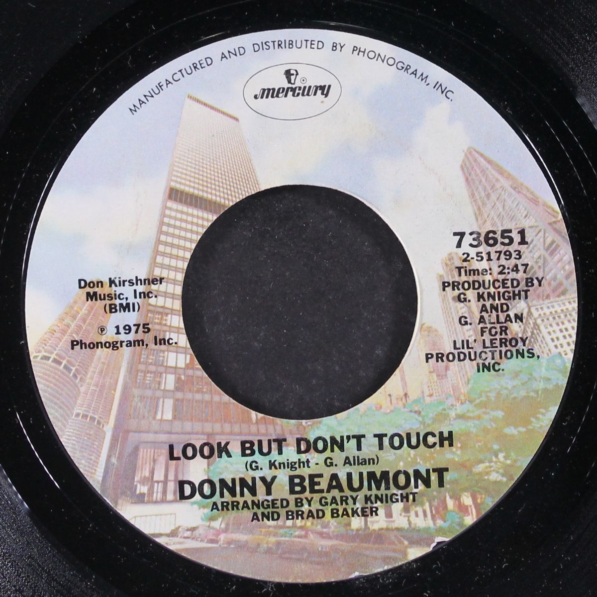 look but don't touch / don't make me go now by DONNY BEAUMONT