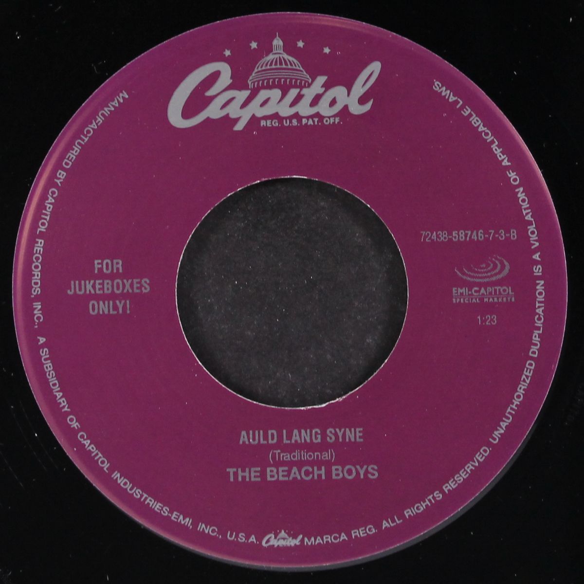christmas is here again / auld lang syne by BEACH BOYS