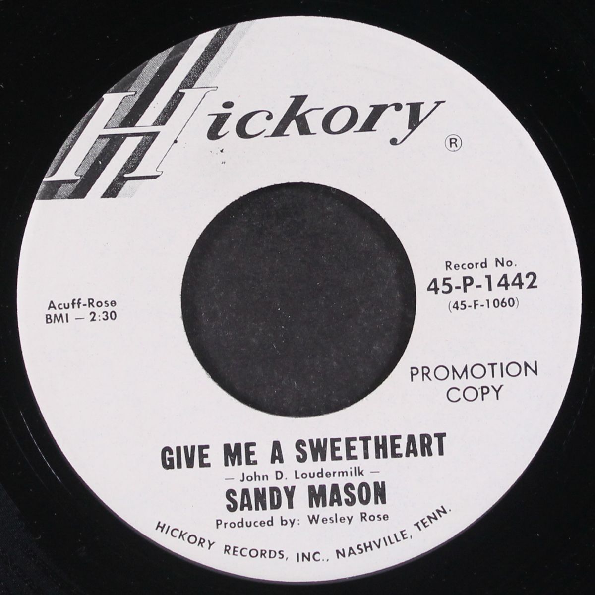 there you go / give me a sweetheart by SANDY MASON