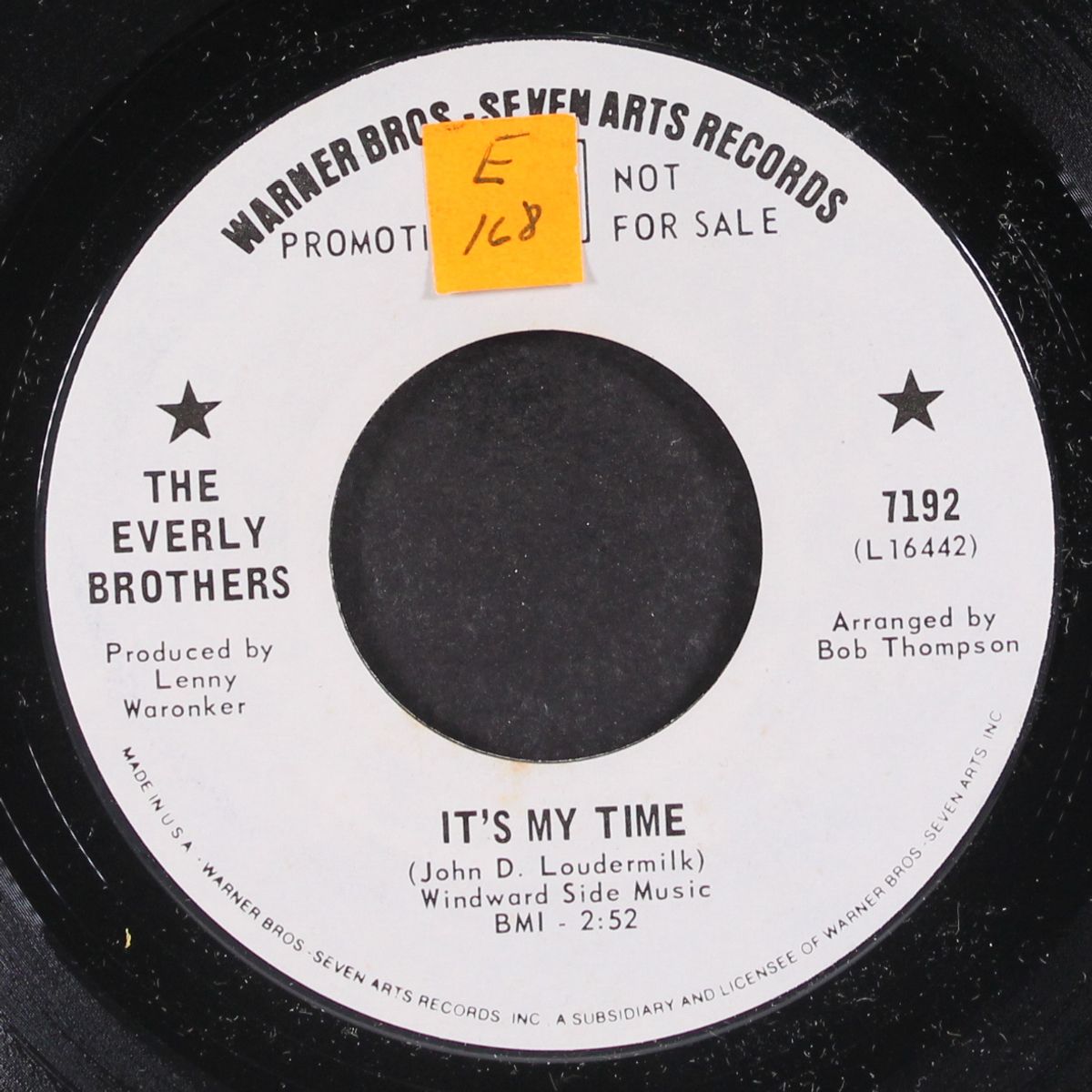 it's my time / empty boxes by EVERLY BROTHERS