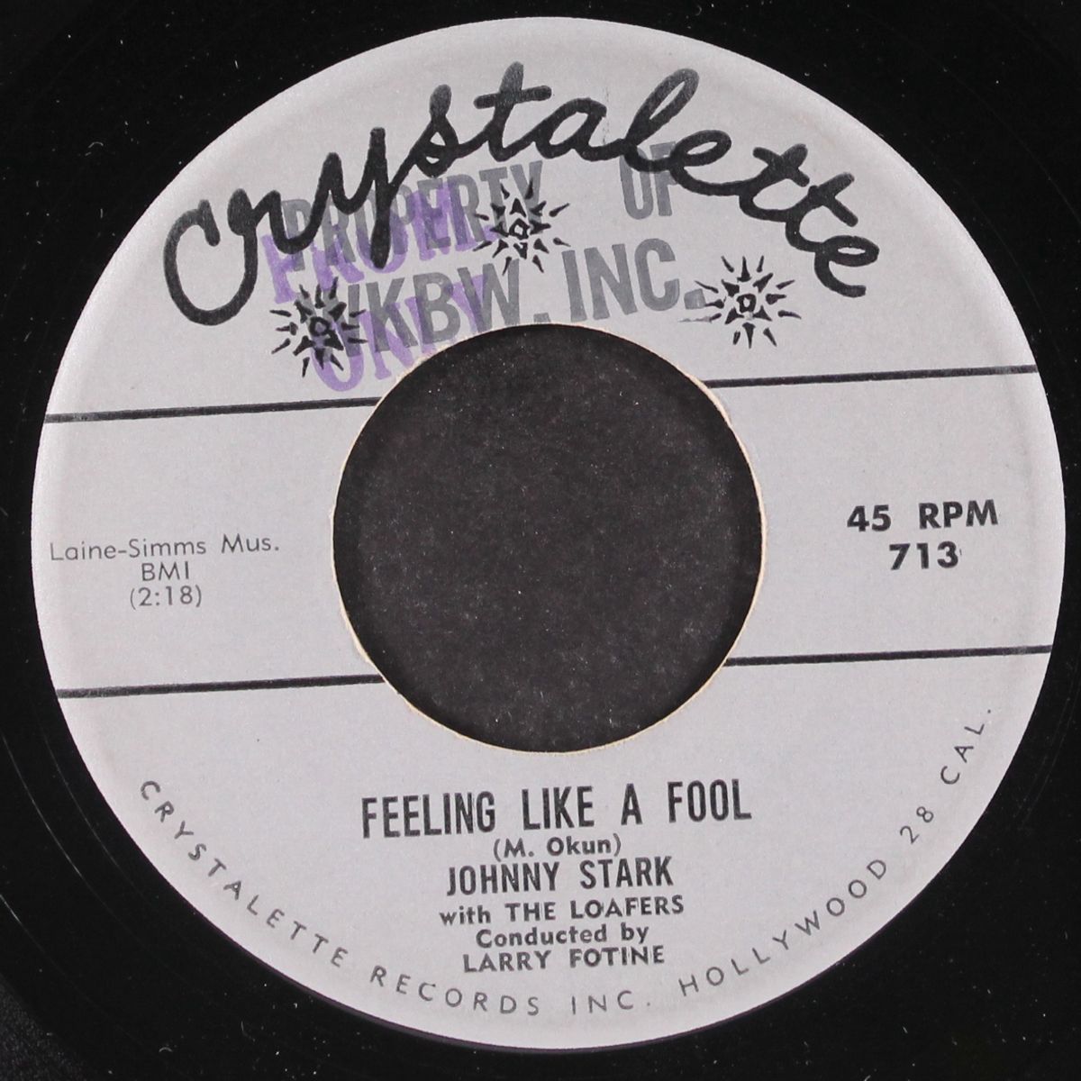 feeling like a fool / cold coffee by JOHNNY STARK
