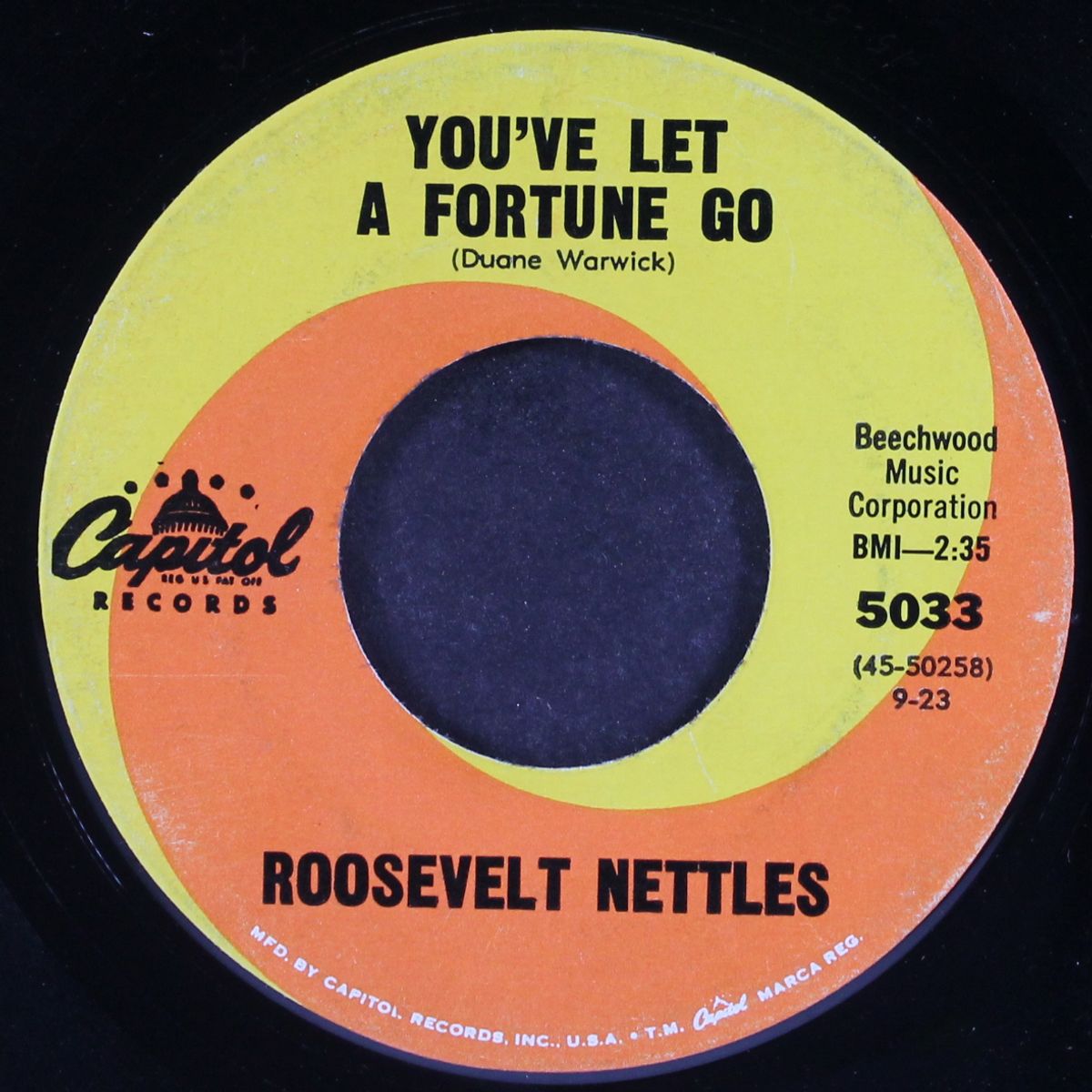 sorry for me / you've let a fortune go by ROOSEVELT NETTLES