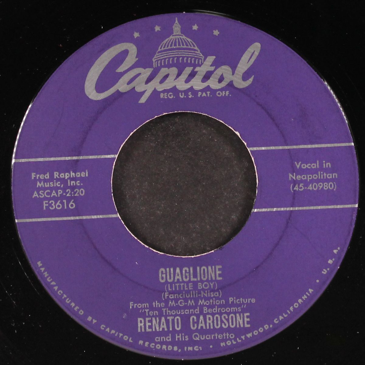 guaglione / boogie woogie italiano by RENATO CAROSONE