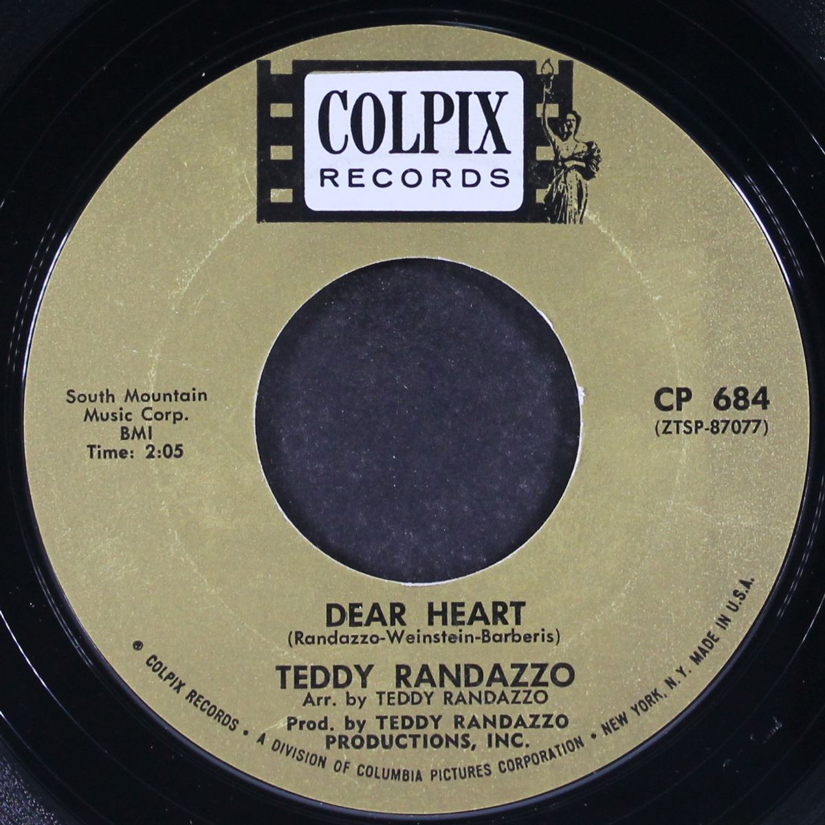 dear heart / just hold my hand by TEDDY RANDAZZO