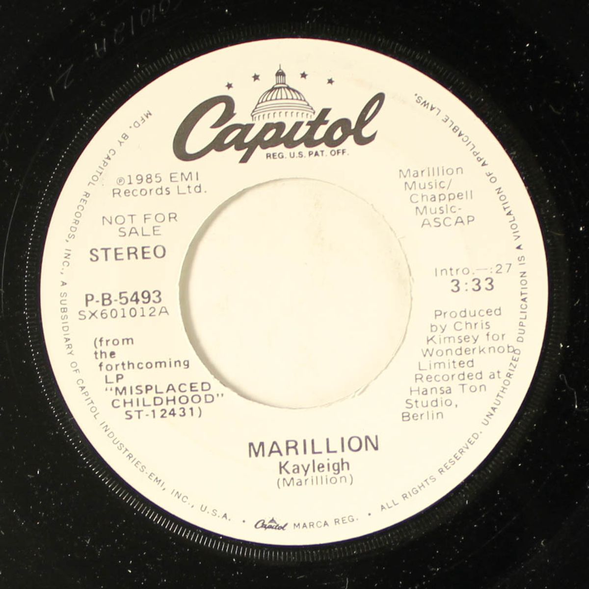 kayleigh / same by MARILLION