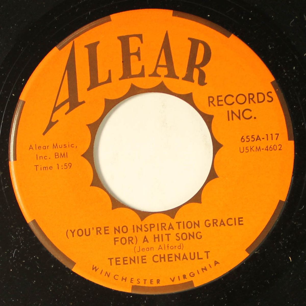 where happiness ends / (you're no inspiration gracie for) a hit song by TEENIE CHENAULT