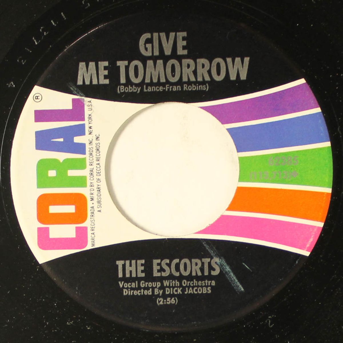 my heart cries for you / give me tomorrow by ESCORTS