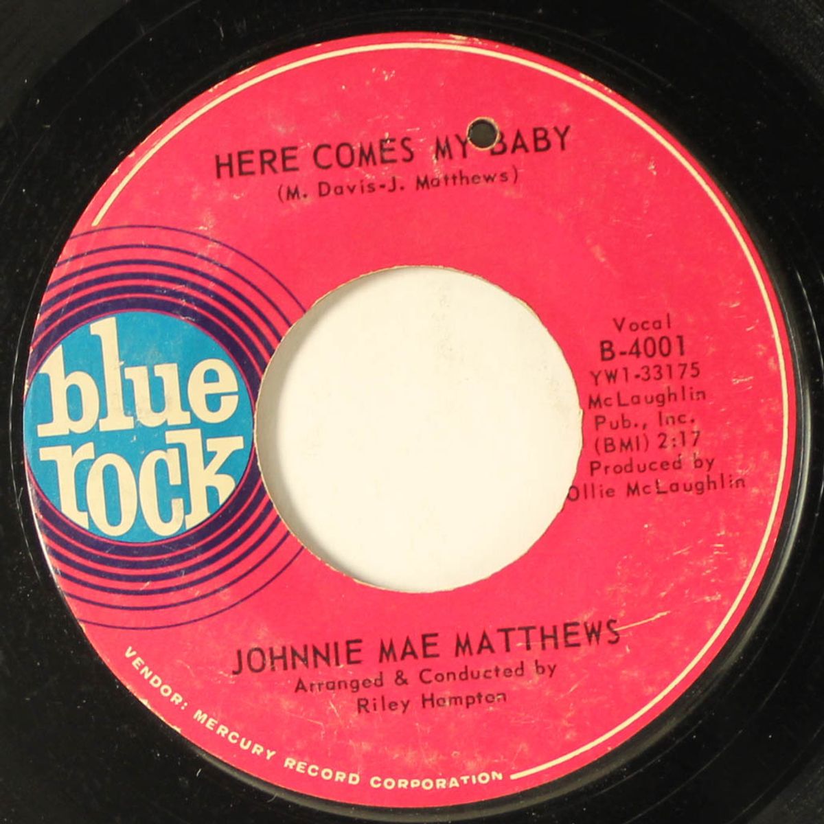 baby what's wrong / here comes my baby by JOHNNIE MAE MATTHEWS