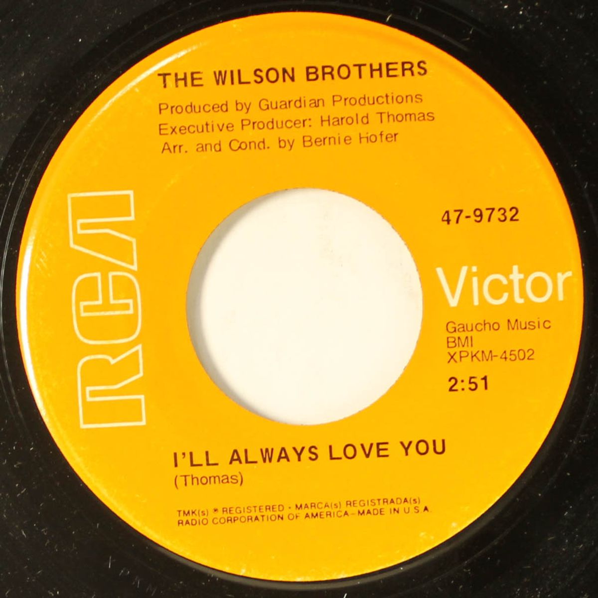 soul town / i'll always love you by WILSON BROTHERS