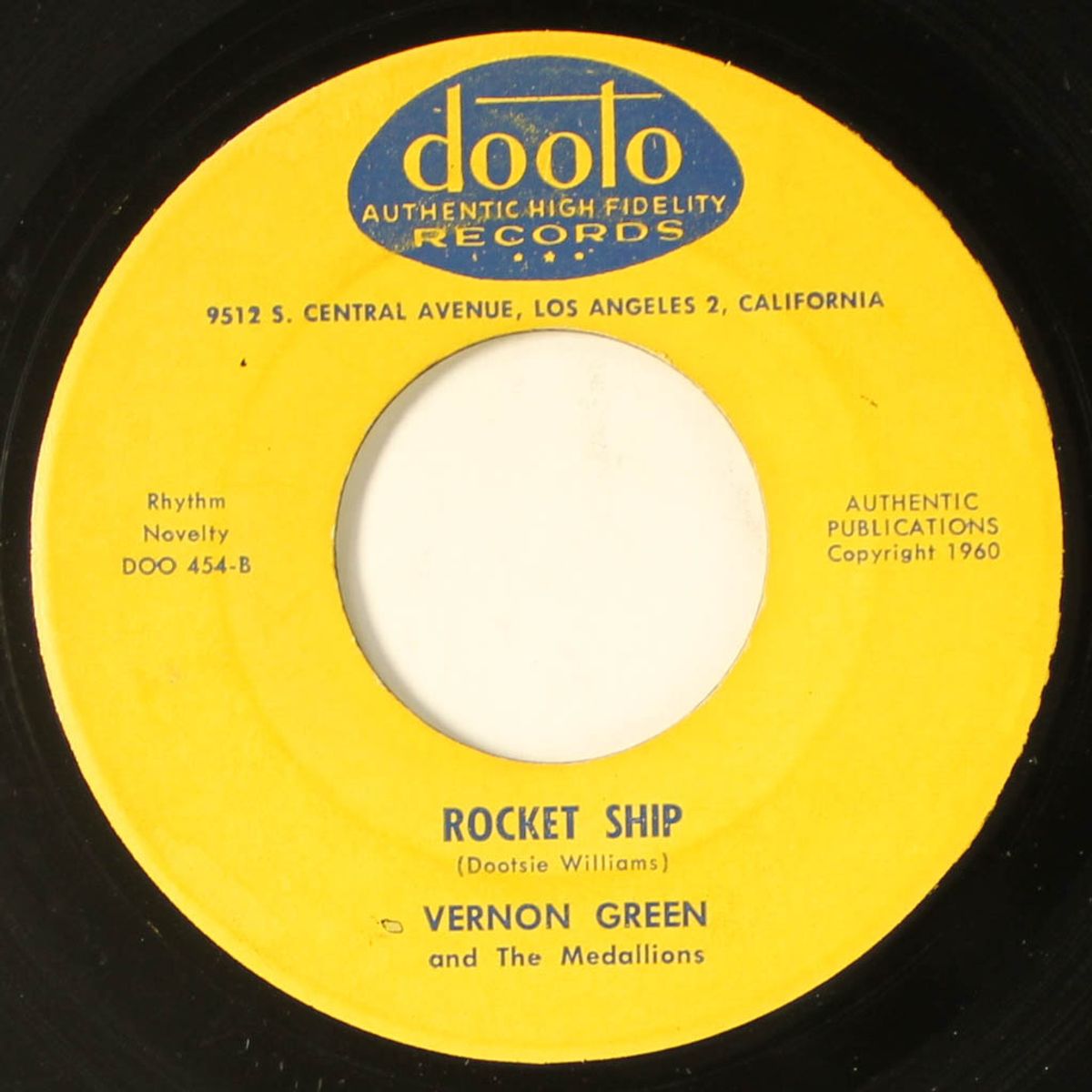 rocket ship / behind the door by VERNON GREEN & MEDALLIONS