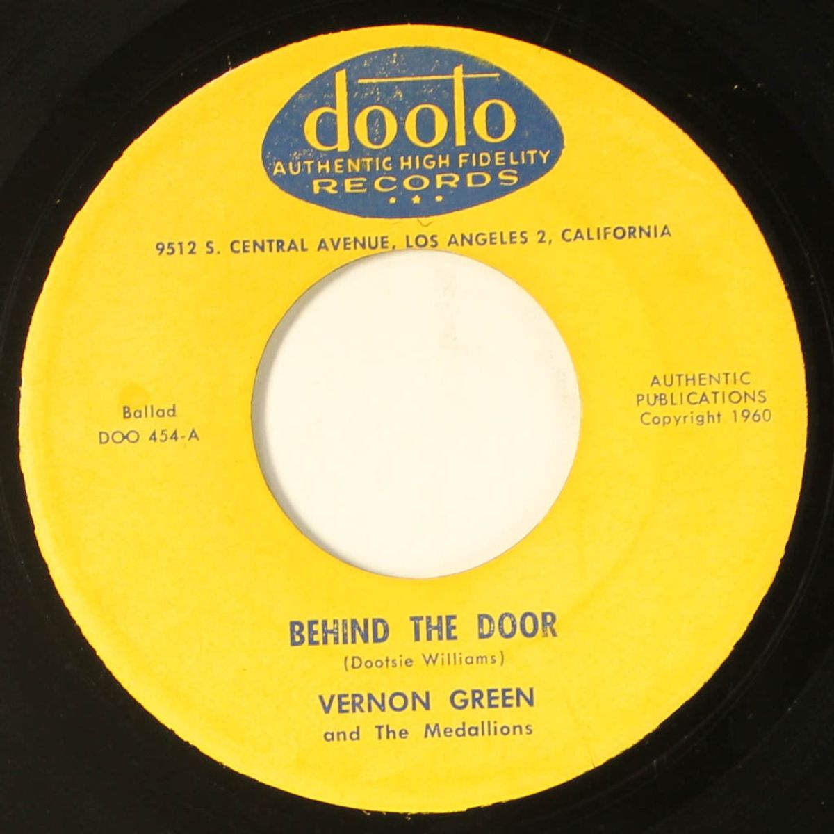 rocket ship / behind the door by VERNON GREEN & MEDALLIONS