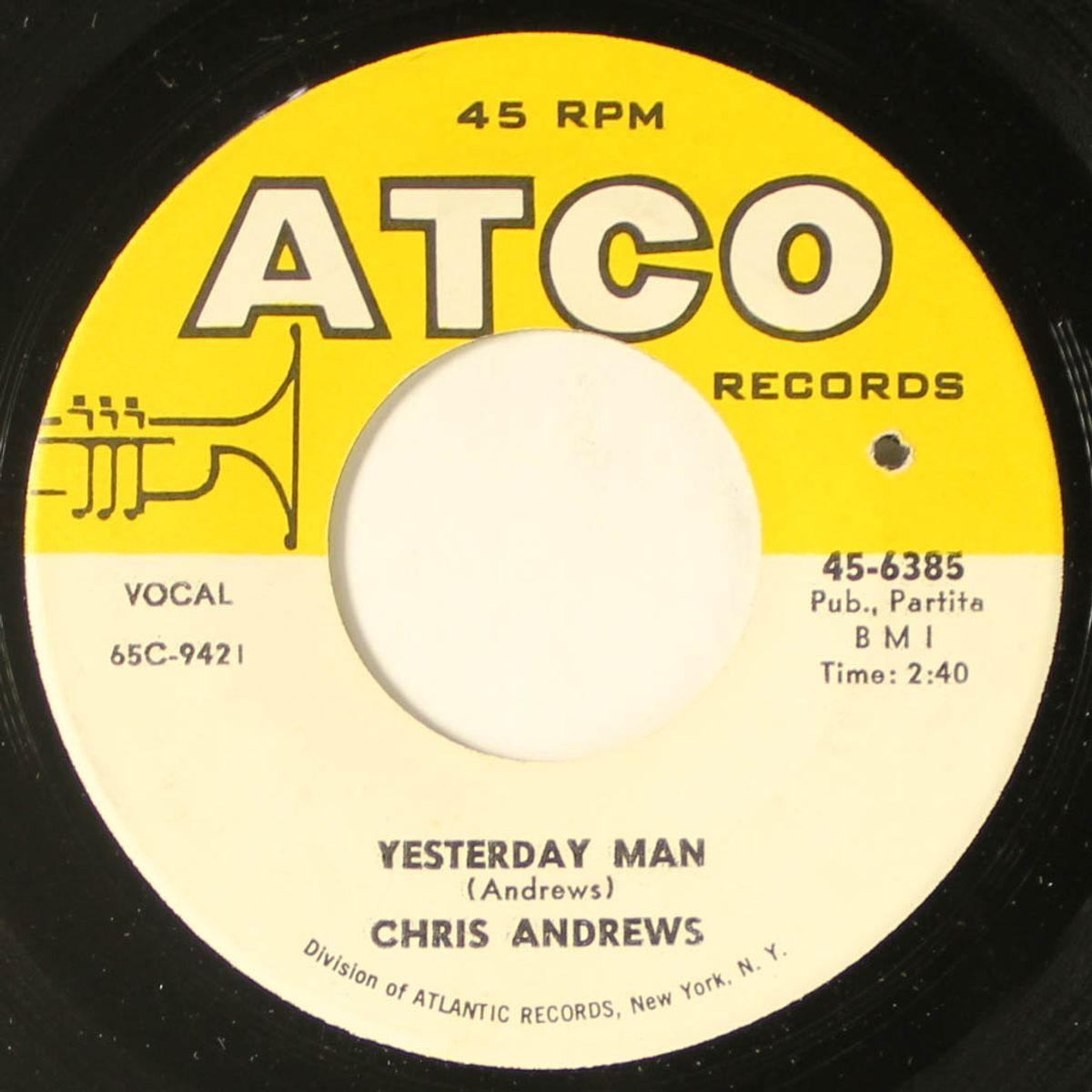yesterday man / too bad you don't want me by CHRIS ANDREWS