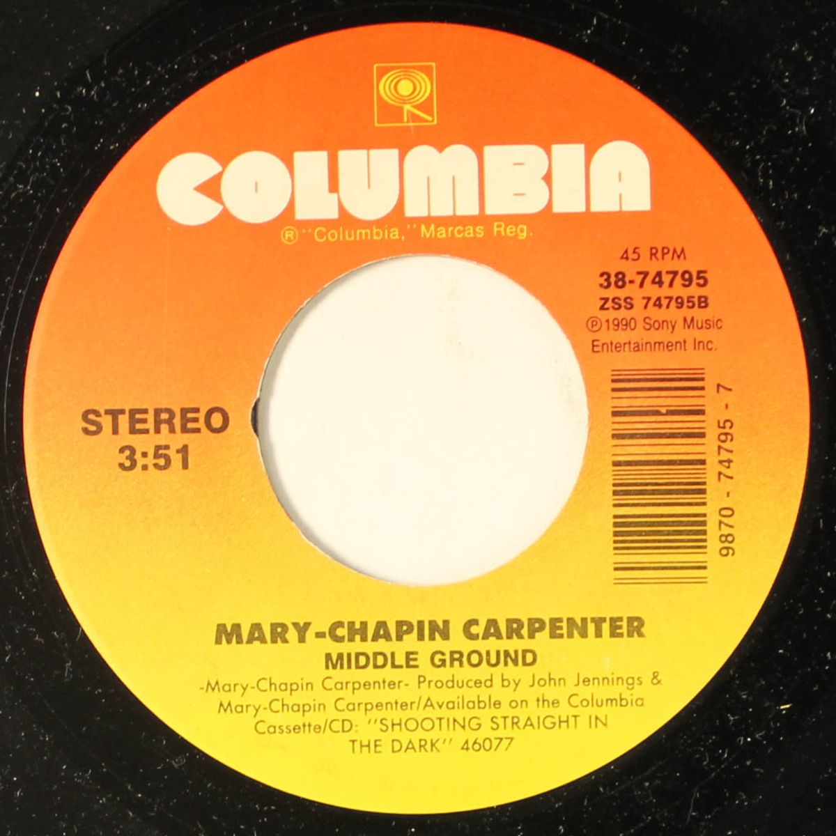 passionate kisses (edited version) / middle ground by MARY-CHAPIN CARPENTER