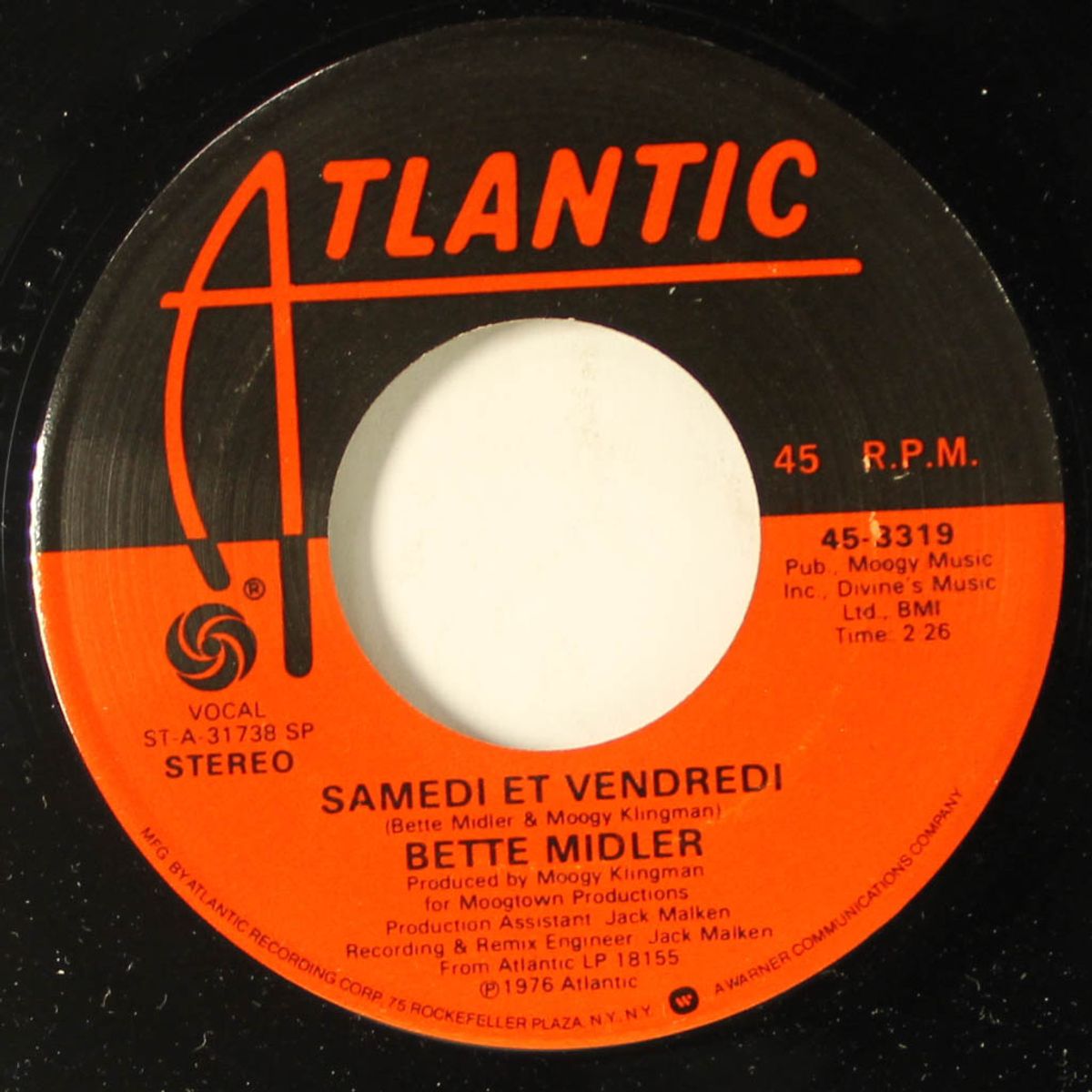 strangers in the night / samedi et vendredi by BETTE MIDLER