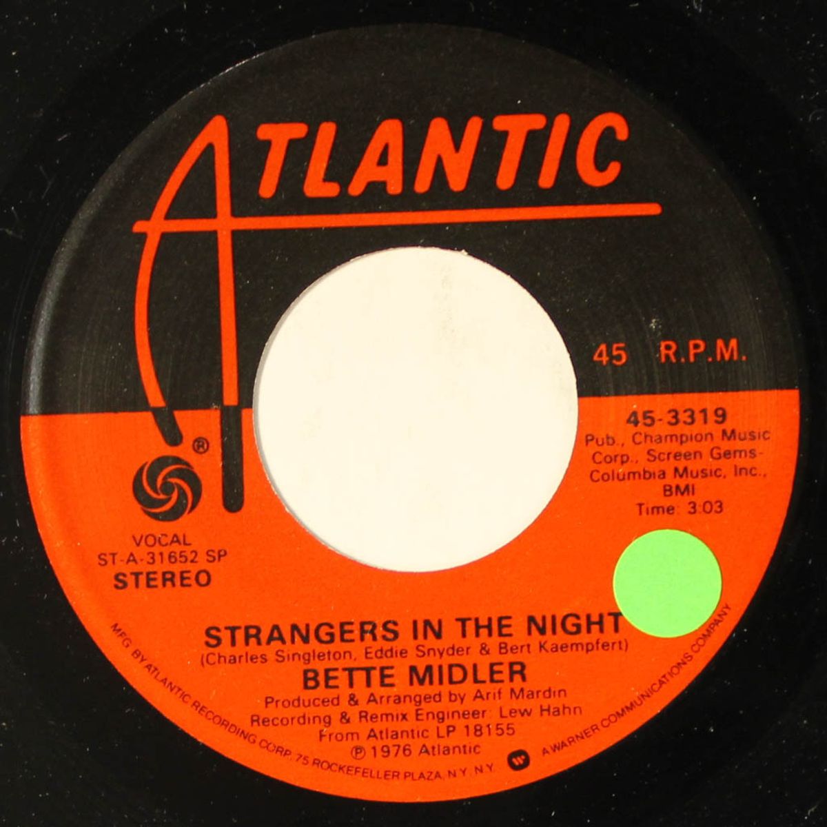 strangers in the night / samedi et vendredi by BETTE MIDLER