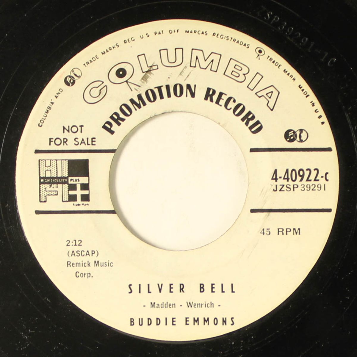 border serenade / silver bell by BUDDIE EMMONS