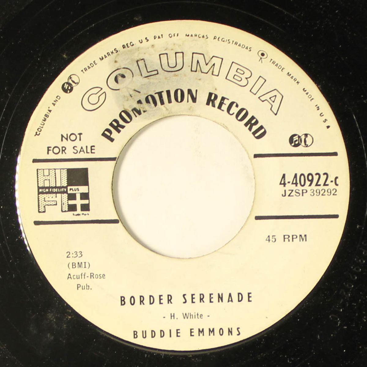 border serenade / silver bell by BUDDIE EMMONS
