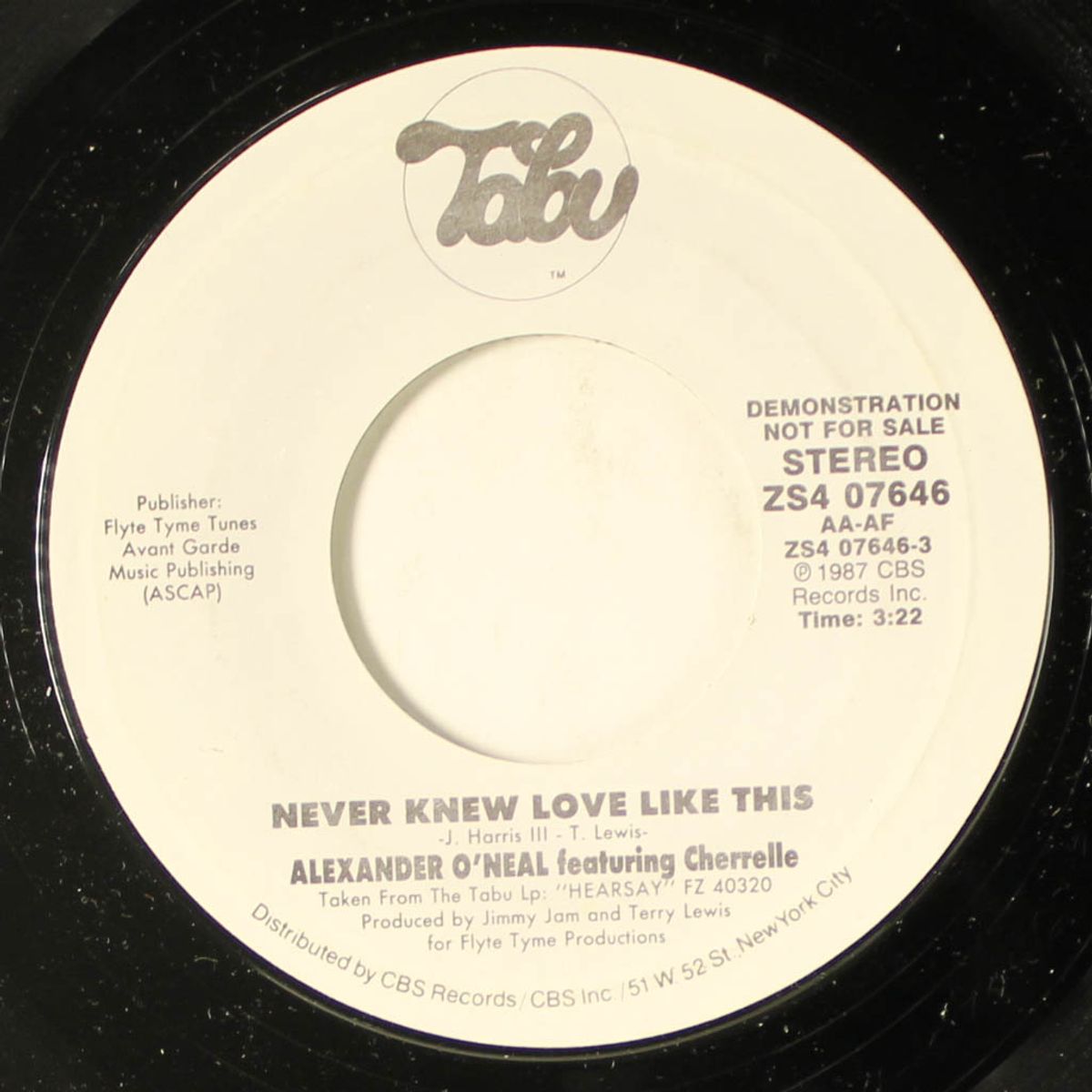 never knew love like this / same by ALEXANDER O'NEAL FEATURING CHERRELLE