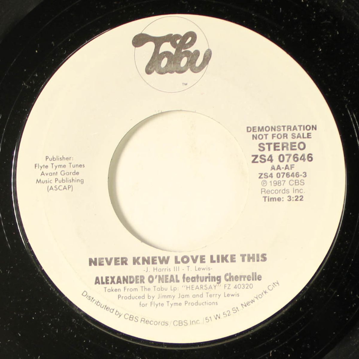 never knew love like this / same by ALEXANDER O'NEAL FEATURING CHERRELLE