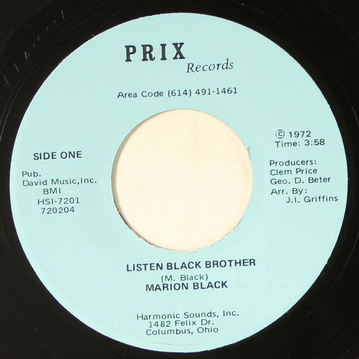 listen black brother by MARION BLACK