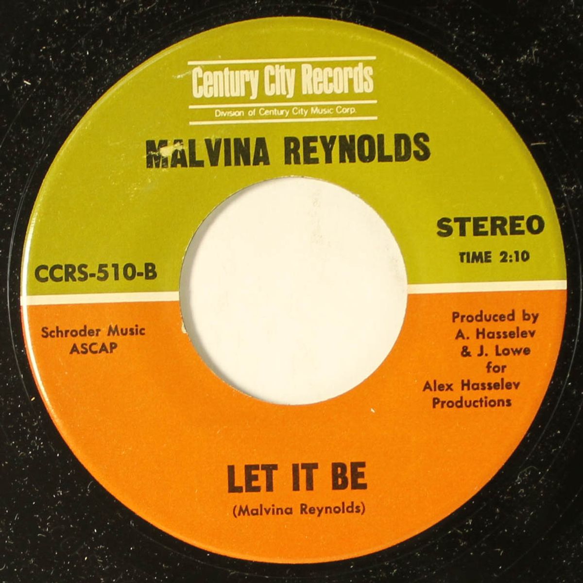 alcatraz / let it be by MALVINA REYNOLDS