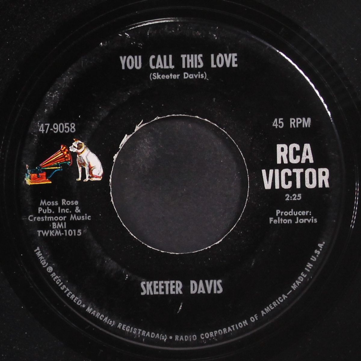 you call this love / fuel to the flame by SKEETER DAVIS