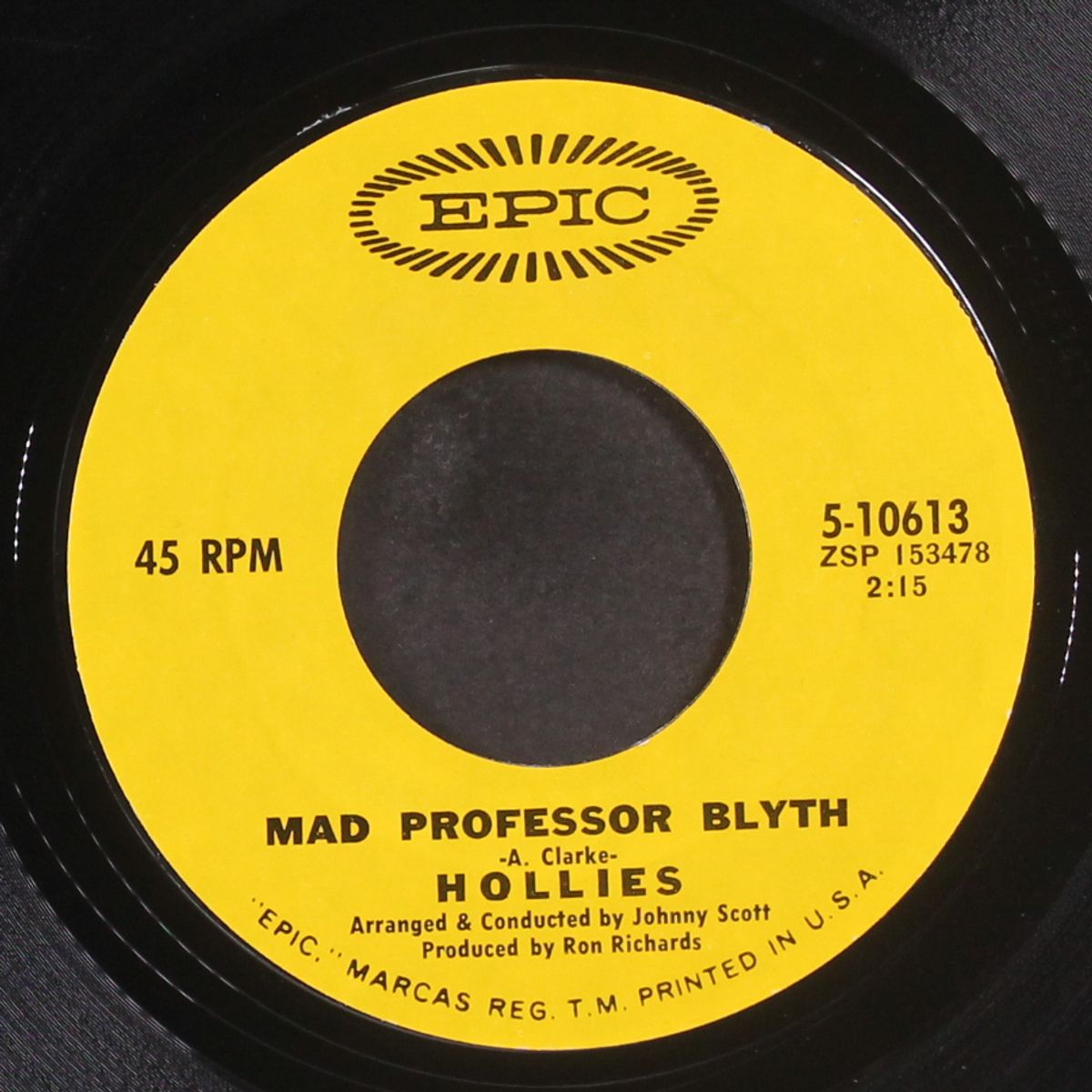 i can't tell the bottom from the top / mad professor blyth by HOLLIES