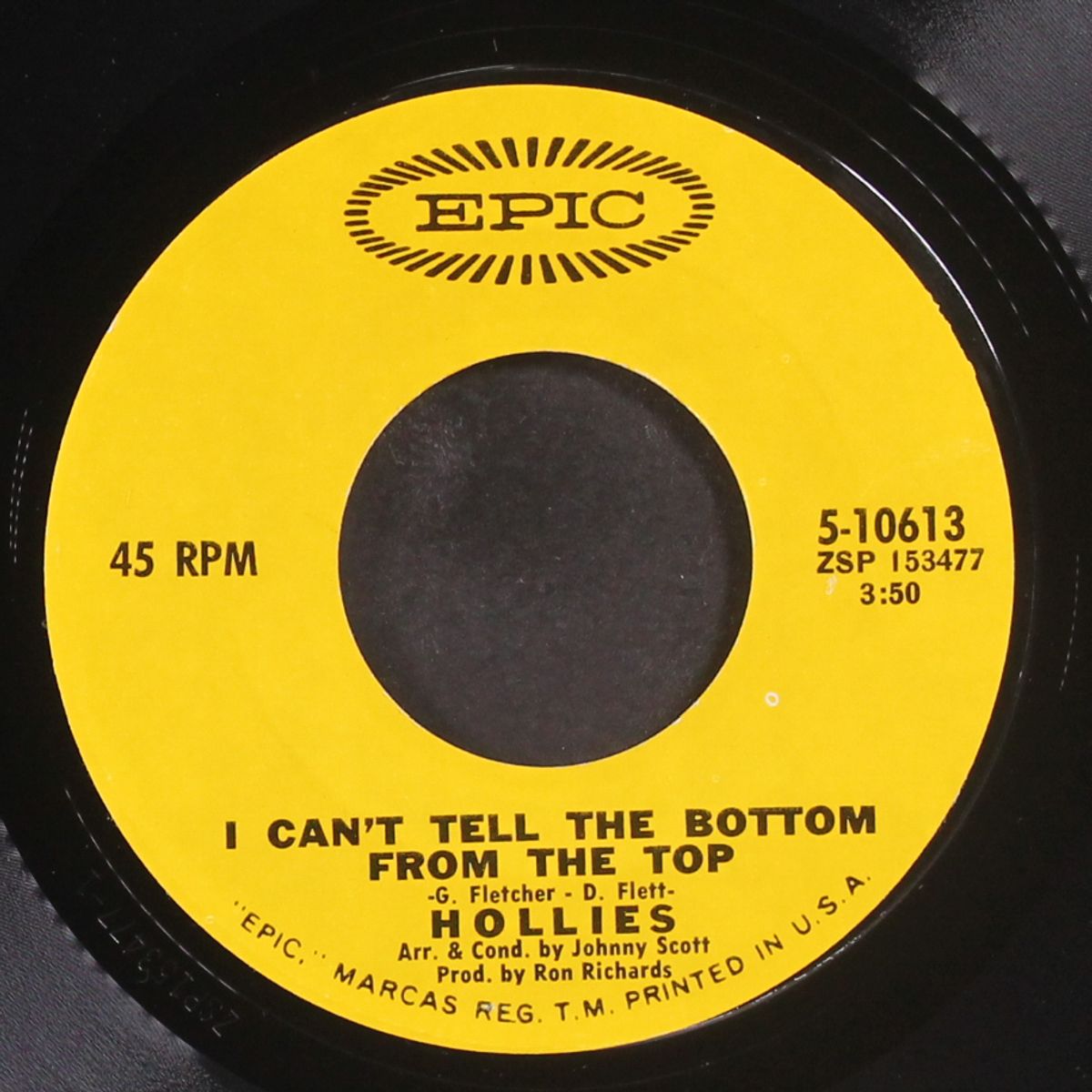 i can't tell the bottom from the top / mad professor blyth by HOLLIES