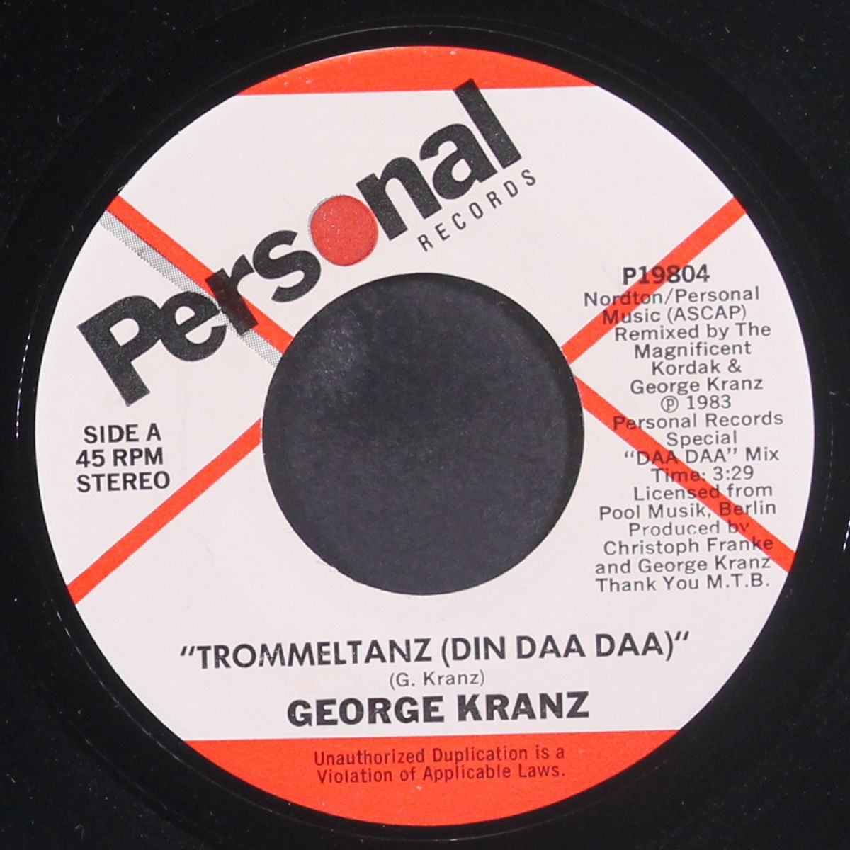 trommeltanz (din daa daa) by GEORGE KRANZ