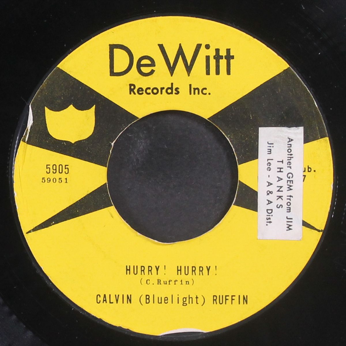 hurry! hurry! / i'm gonna miss you by CALVIN RUFFIN