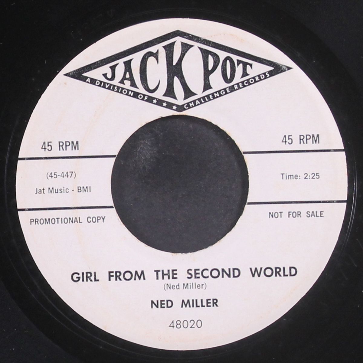 ring the bell for johnny / girl from the second world by NED MILLER